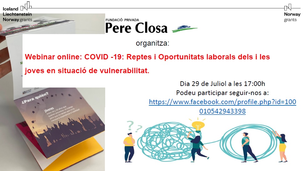 La Fundación Privada Pere Closa organiza un Webinar para debatir sobre los retos y oportunidades de la juventud gitana en situación de vulnerabilidad