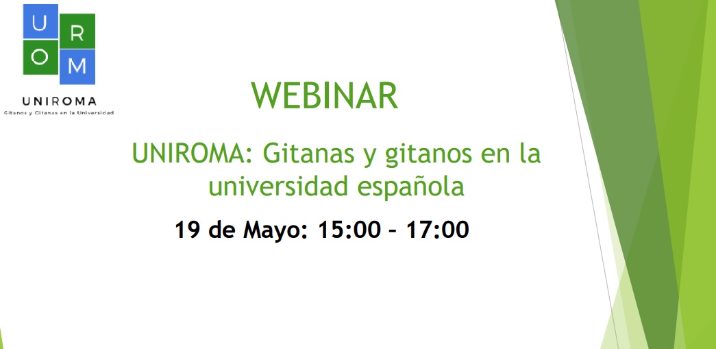 Webinar ‘UNIROMA: gitanos i gitanes a la universitat espanyola’