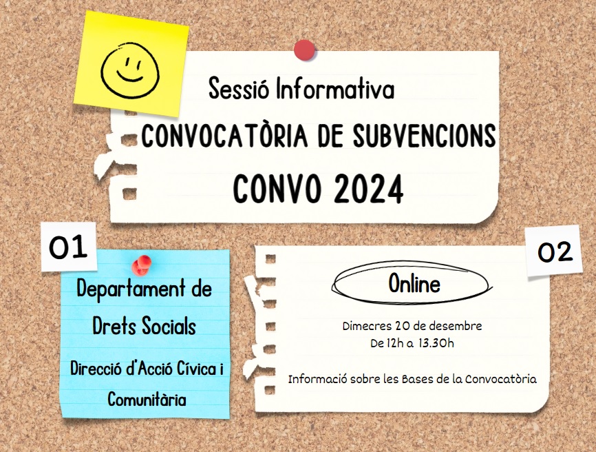 Sesión informativa de la nueva convocatoria de subvenciones del departamento de Derechos Sociales