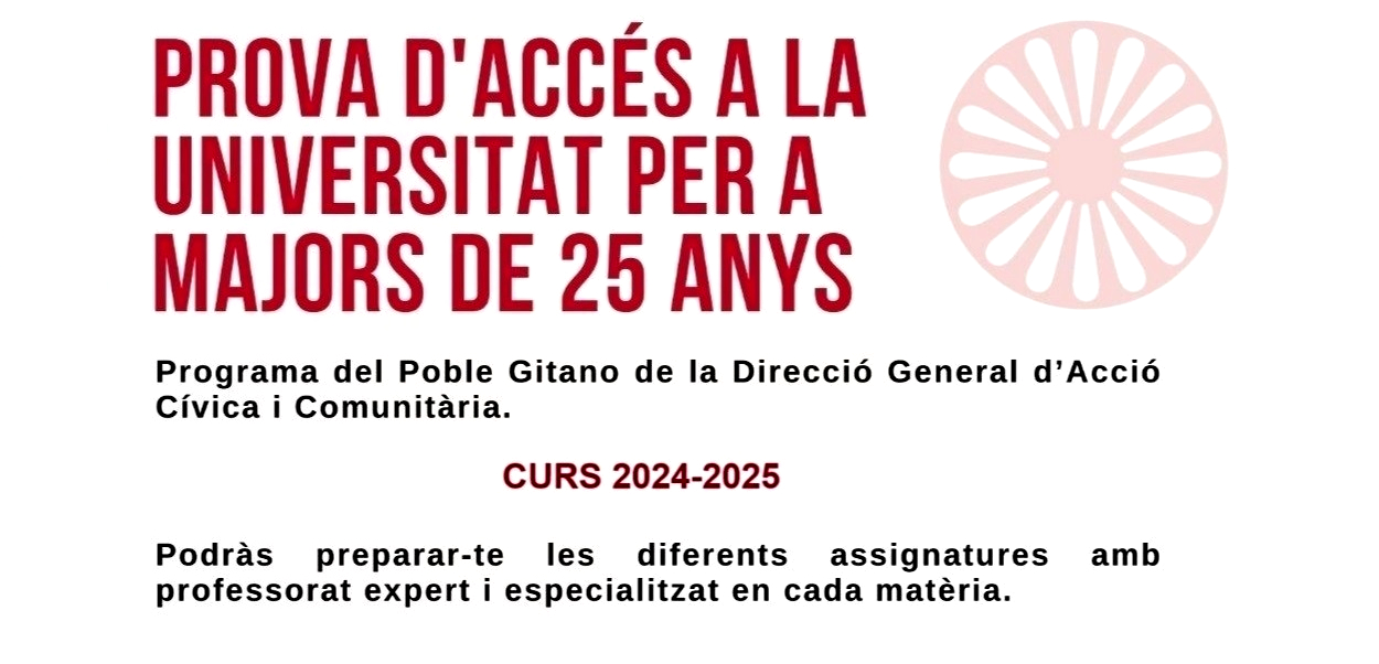 Ya te puedes inscribir al Grupo de Acceso a la Universidad del Programa del Pueblo Gitano